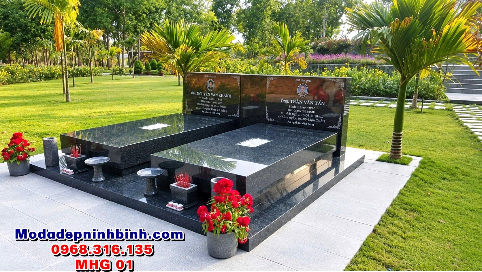 mo-doi-da-hoa-cuong-granite-dep-mhg-01 mộ đôi đá hoa cương granite đẹp