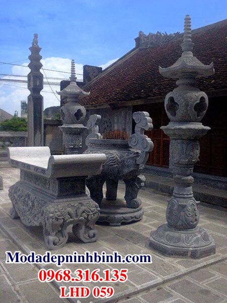 Lư-đỉnh-hương-đá-lu-dinh-huong-da-LHD-059 Lư hương đá đặt tại nghĩa trang tổ quốc ghi công 059