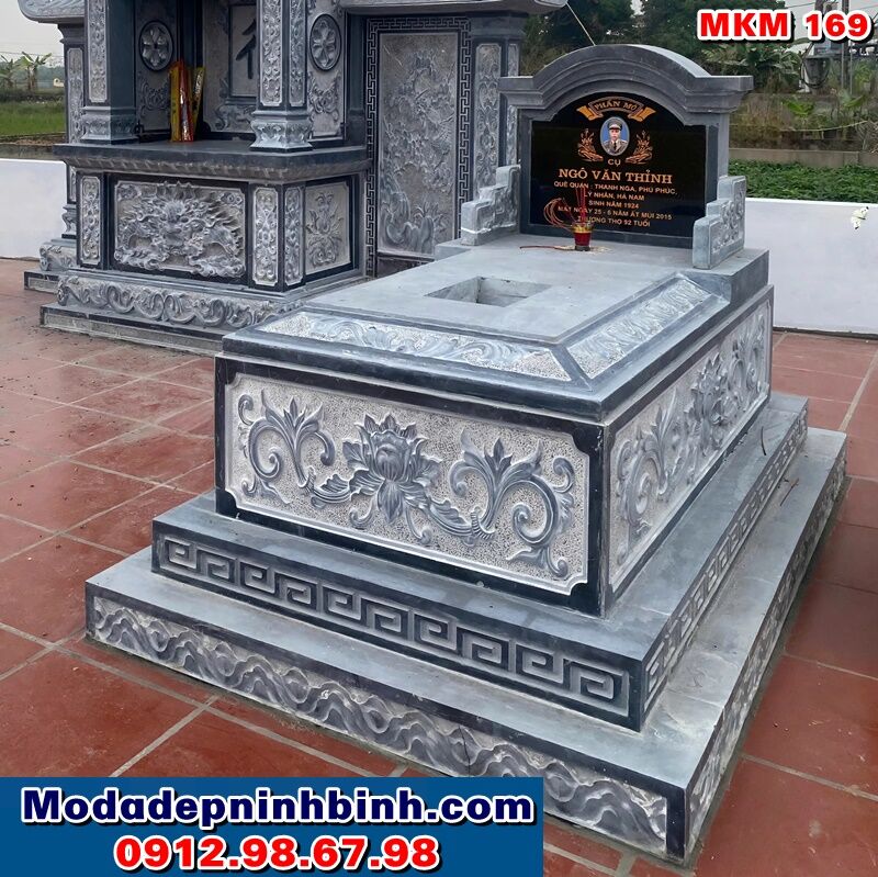 mau-mo-da-don-dep-mkm-169 Mẫu mộ đá đơn đẹp MKM 169