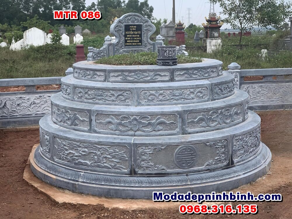 mo-tron-da-dep-ninh-binh-mtr-086 Mộ tổ tròn đá đẹp Ninh Bình MTR 086