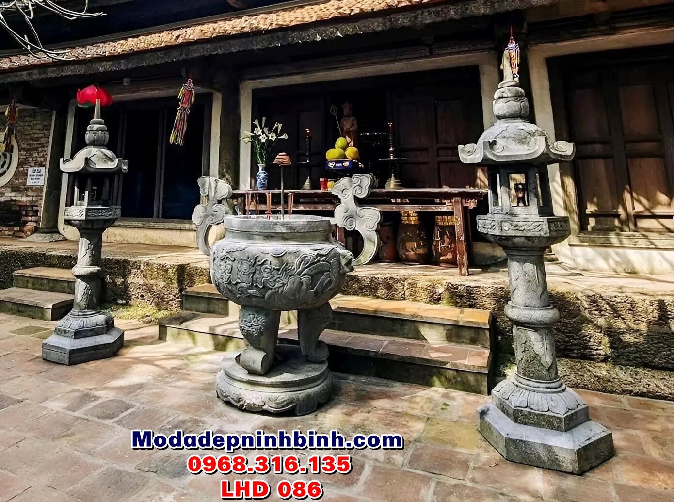 lu-huong-da-chua-tay-phuong-thach-that-ha-noi-lhd-086 Lư hương đá tại chùa Tây Phương Thạch Thất Hà Nội