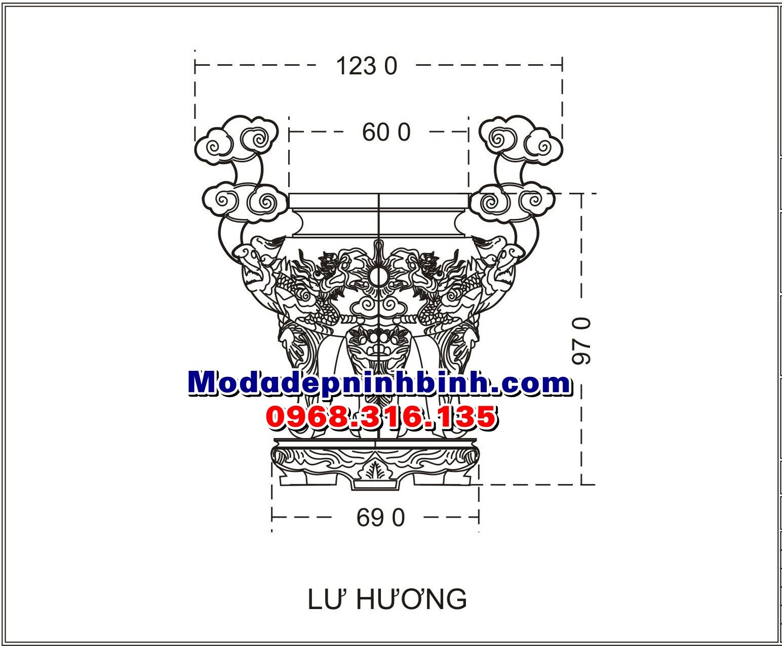kich-thuoc-lu-huong-da-chuan-phong-thuy Kích thước lư hương đá chuẩn phong thủy